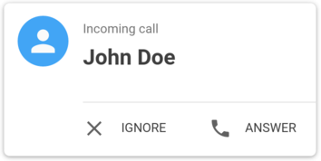 Incoming Call Notification